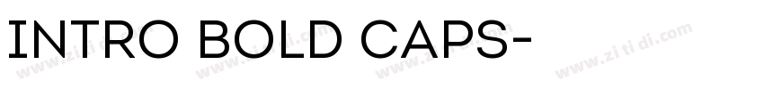 Intro Bold Caps字体转换